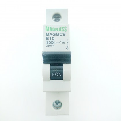 Magnuss MAGMCBB10 B10 10A 10 Amp MCB Circuit Breaker Type B
